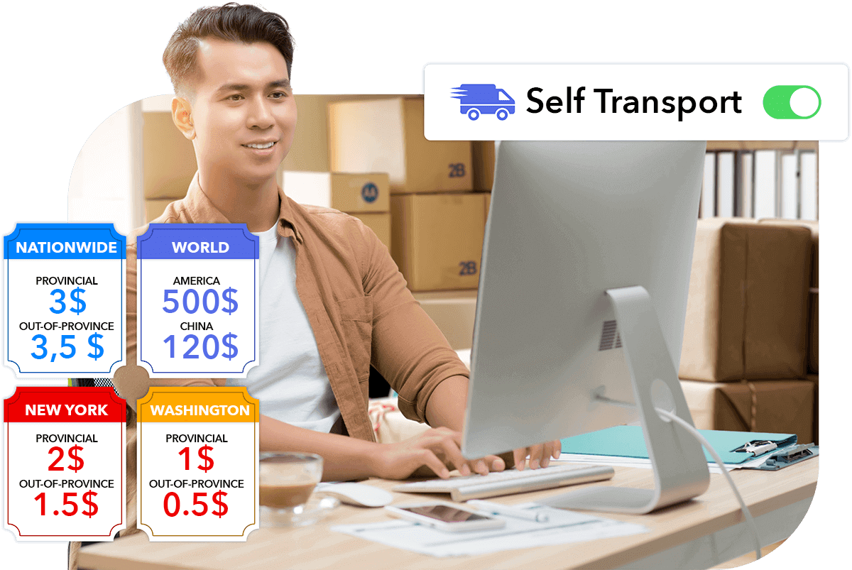 Presenting the Self-delivery function for sellers that have their own delivery team, enhancing customers' shopping experience.